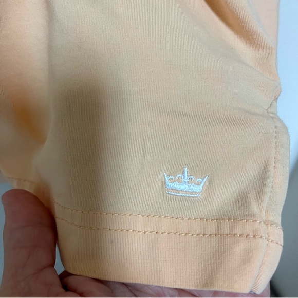 Peter Millar XL BallyBunion Golf Polo Shirt Men’s Peach Cotton/ Elastane *READ* - Picture 5 of 8